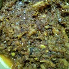 A picture of Bombay duck stir fry.