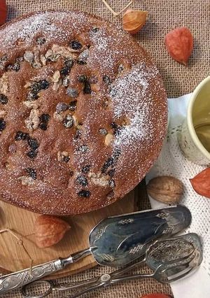 Foto di Dolce con la frutta secca