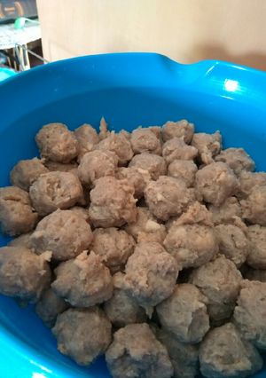 Foto resep Bakso campuran sapi dan ayam