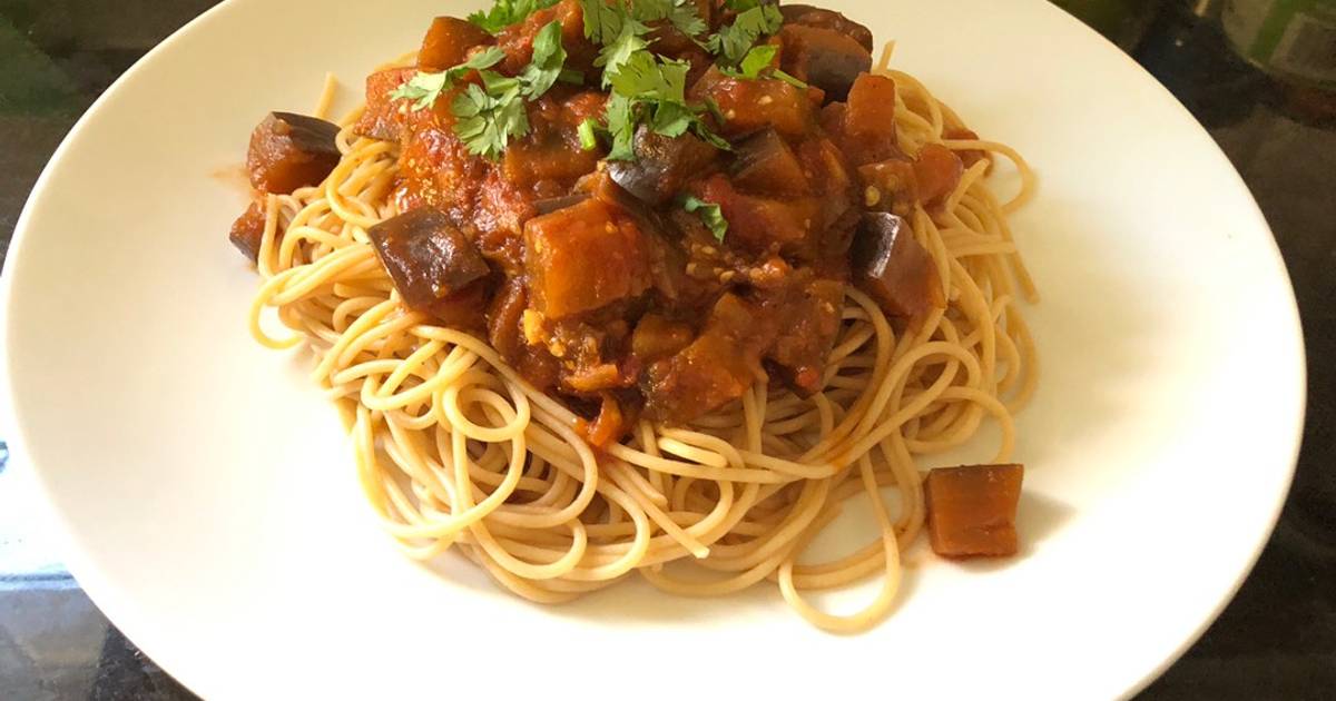 Easy spaghetti eggplant bolognese Recipe by Nia Hiura Cookpad