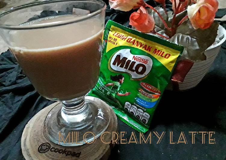 Milo creamy latte