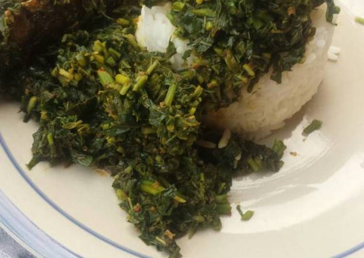 How to Prepare Ultimate Spinach stew with rice