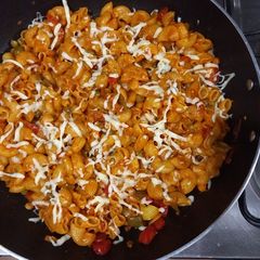 A picture of Melt-in-your-mouth Spicy Veggie Pasta.