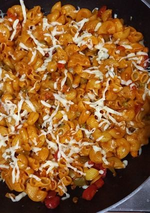 A picture of Melt-in-your-mouth Spicy Veggie Pasta.