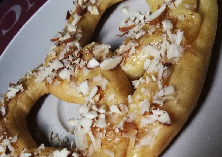Resep 🥐🥨Croissant Bentuk Pretzel Sederhana🥨🥐 Anti Gagal