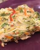 Pastel de verduras y Chía con base de masa