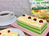 Bolu Kukus Lapis Pandan Keju