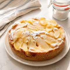 Una foto de Torta de manzana y avena saludable