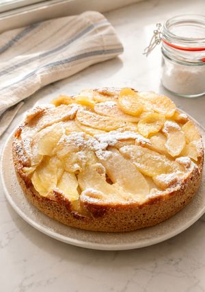 Una foto de Torta de manzana y avena saludable