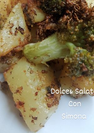 Foto di Contorno di patate🥔e broccoli 🥦in friggitrice ad aria