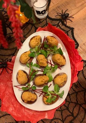 Une photo de ☆Œufs Mimosa Soja, Tomates Séchées☆