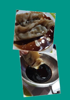 Una foto de Gyozas de calamar