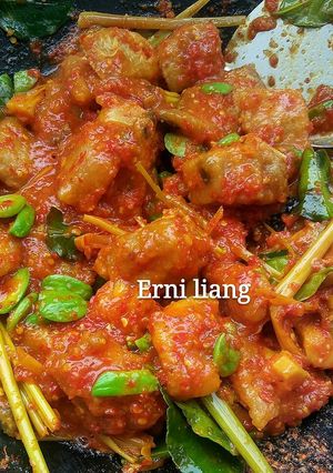 Foto resep Ikan pari sambel pete