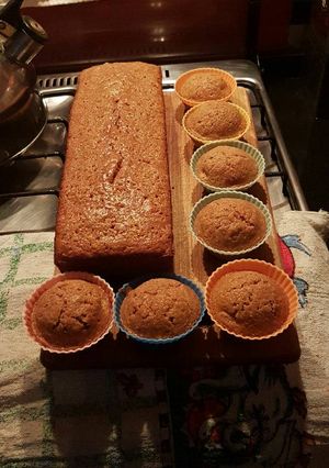 Una foto de Budín y cupcakes de zanahoria