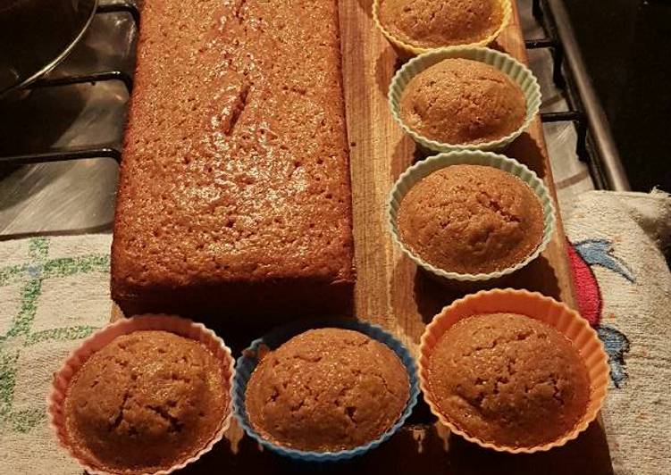 Budín y cupcakes de zanahoria