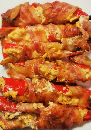 Sajtkrémes kápia paprika recept fotója