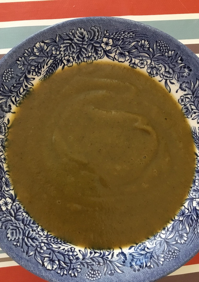 Una foto de Puré de calabacín