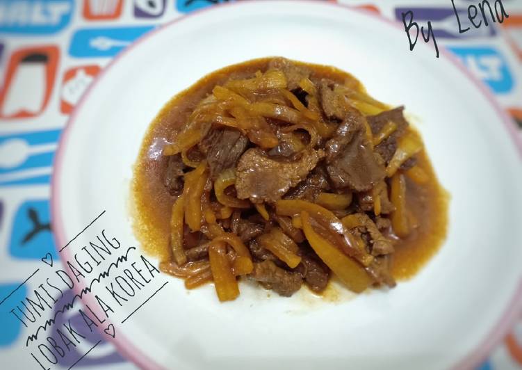 Bumbu memasak Tumis Daging Lobak Ala Korea Anti Gagal