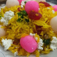 A picture of YELLOW ZARDA (sweet rice).