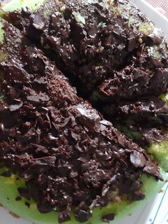 Foto resep Kue kukus pandan coklat simple