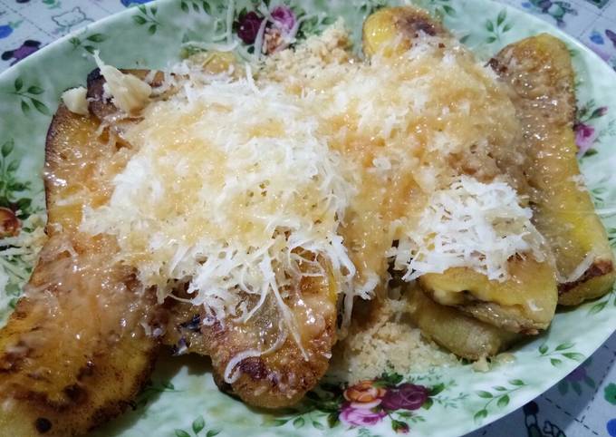 Banana Cheese with White Chocolate (Pisang Keju dgn Coklat Putih