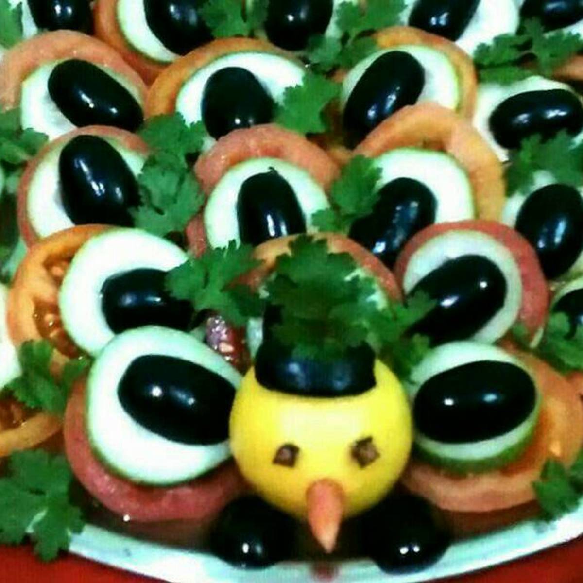 Salad In Peacock Shape Recipe By Neelima Rani Cookpad India