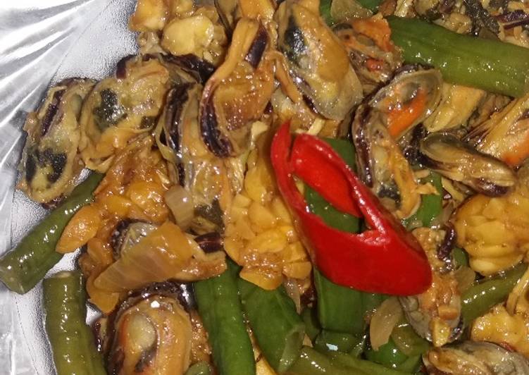 Resep Oseng kerang kacang panjang💯 oleh Megha Silvia Cookpad