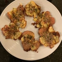 A picture of Smashed Potatoes.