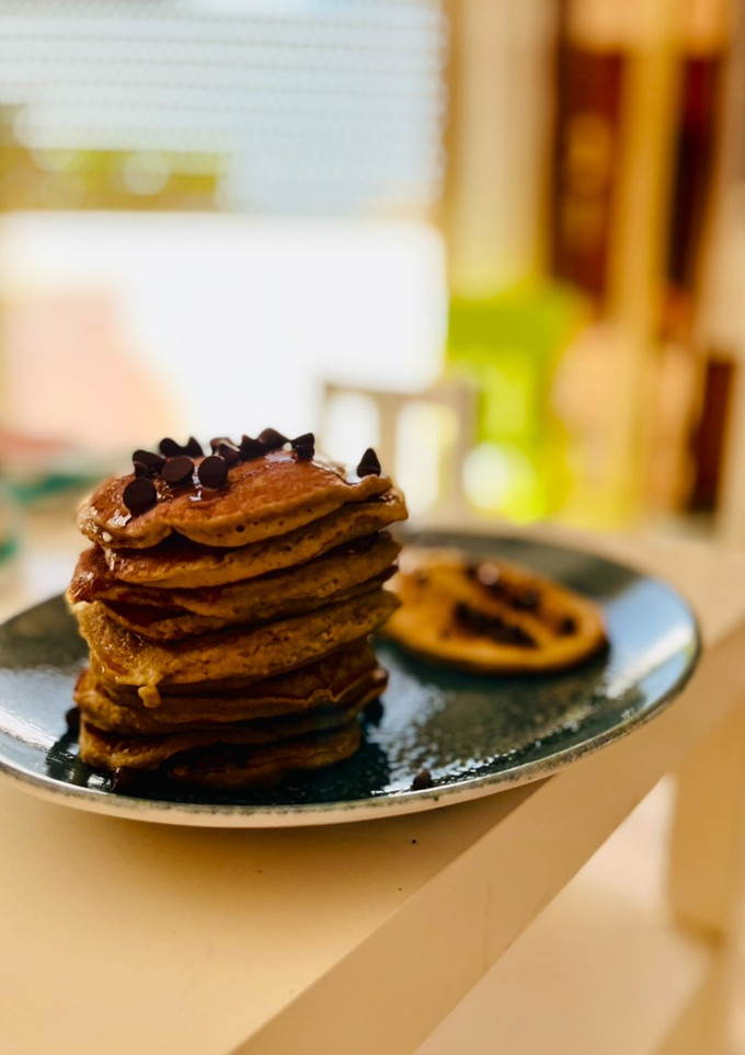 Una foto de Tortitas de avena y plátano en Thermomix