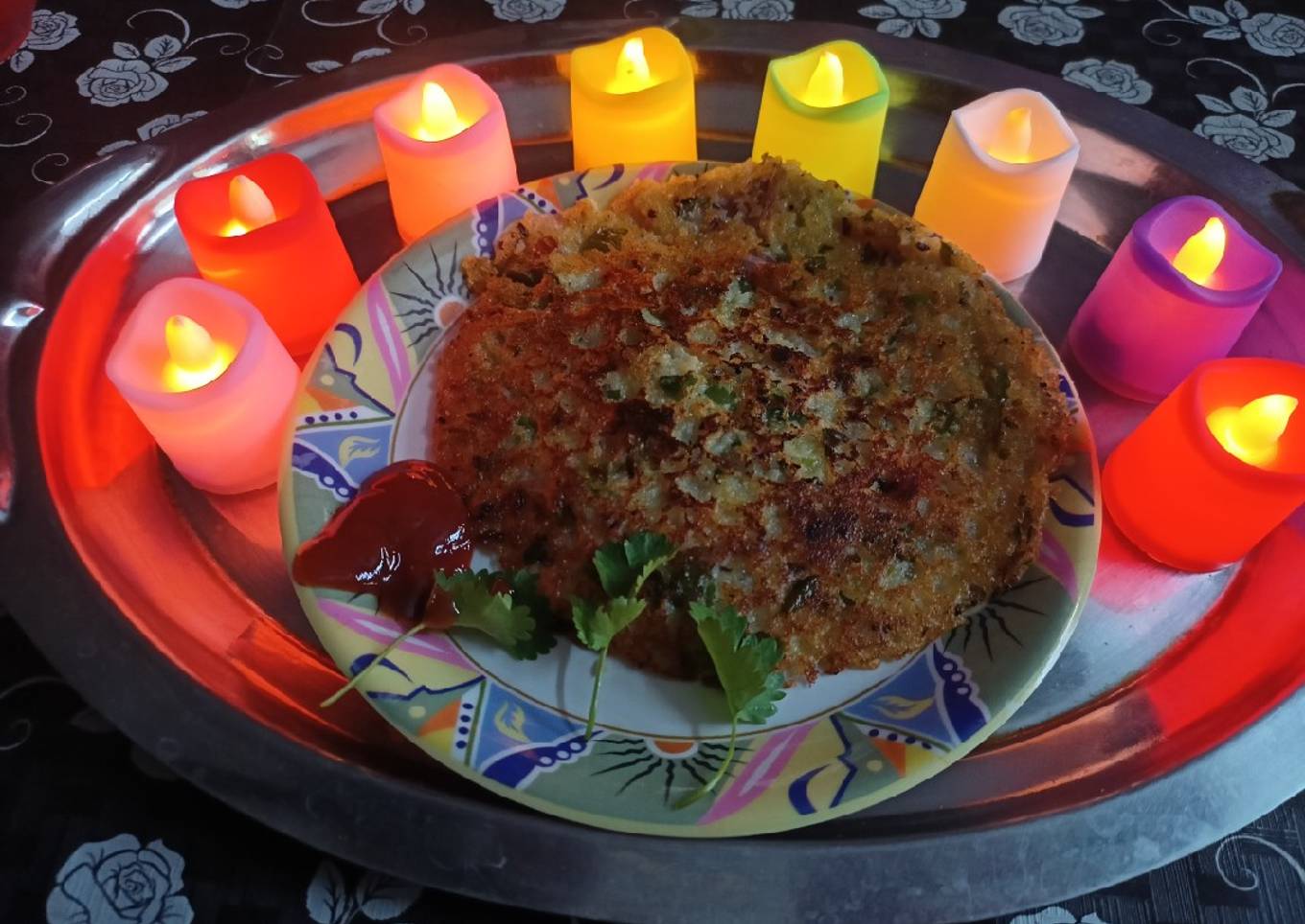 Leftover Rice Uttapam