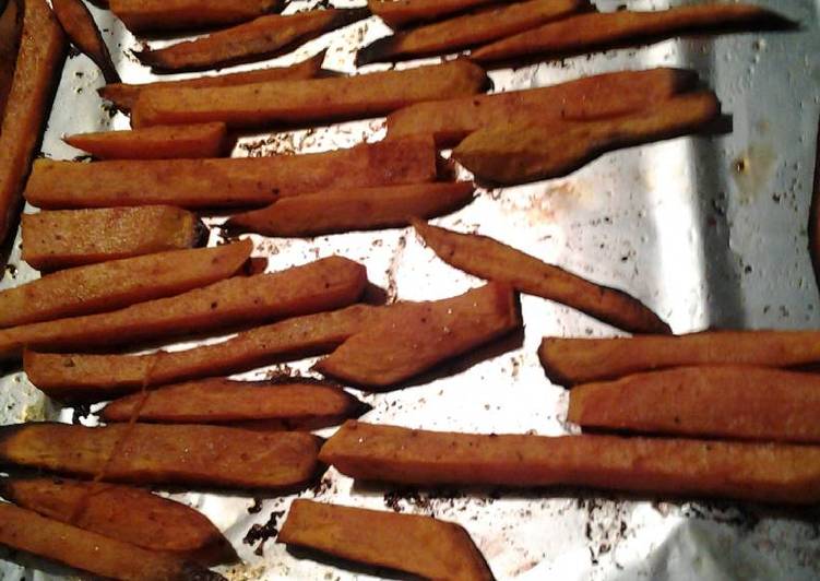 Recipe of Any-night-of-the-week Super easy sweet potato stick, oven