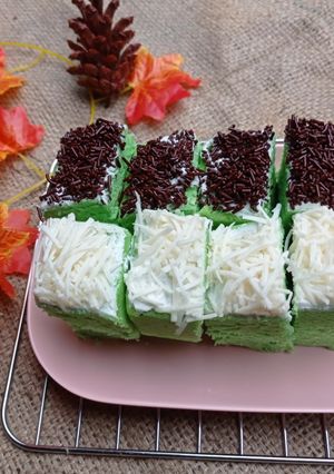 Foto resep Bolu kukus pandan