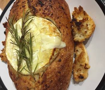 Easy Fast Cooking Baked Camembert in sourdough Delicious Perfect