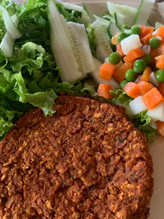 Una foto de Hamburguesas de proteína de soja y avena 🤟🏻