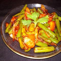 A picture of Beans dry chilli.