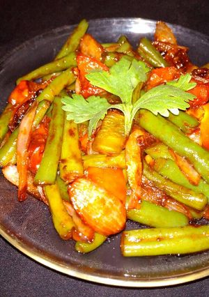 A picture of Beans dry chilli.
