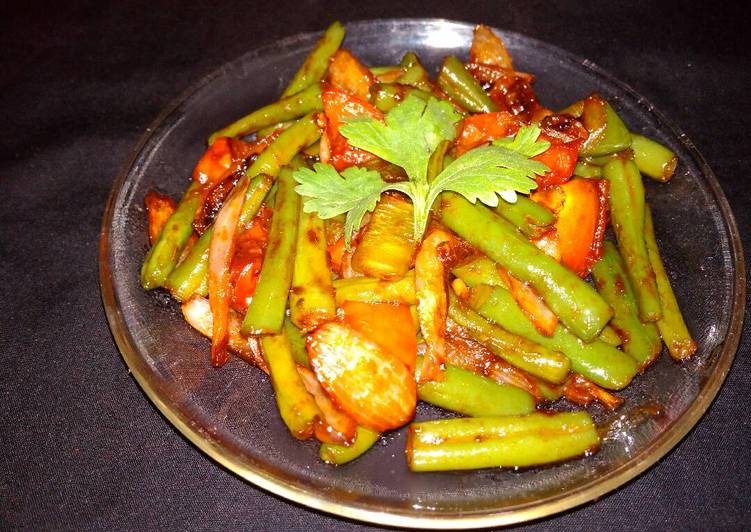 Recipe of Favorite Beans dry chilli