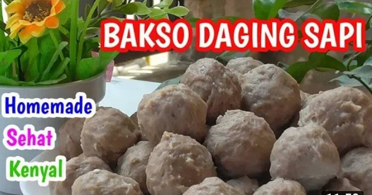 Resep Bakso Sapi Kombinasi Ayam Kenyal Tanpa Pengenyal Oleh Nani Setyo