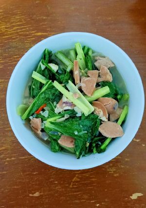 Foto resep Tumis Sawi Sosis ala Chinese Foods