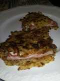 Rosti di patate con prosciutto cotto e formaggio