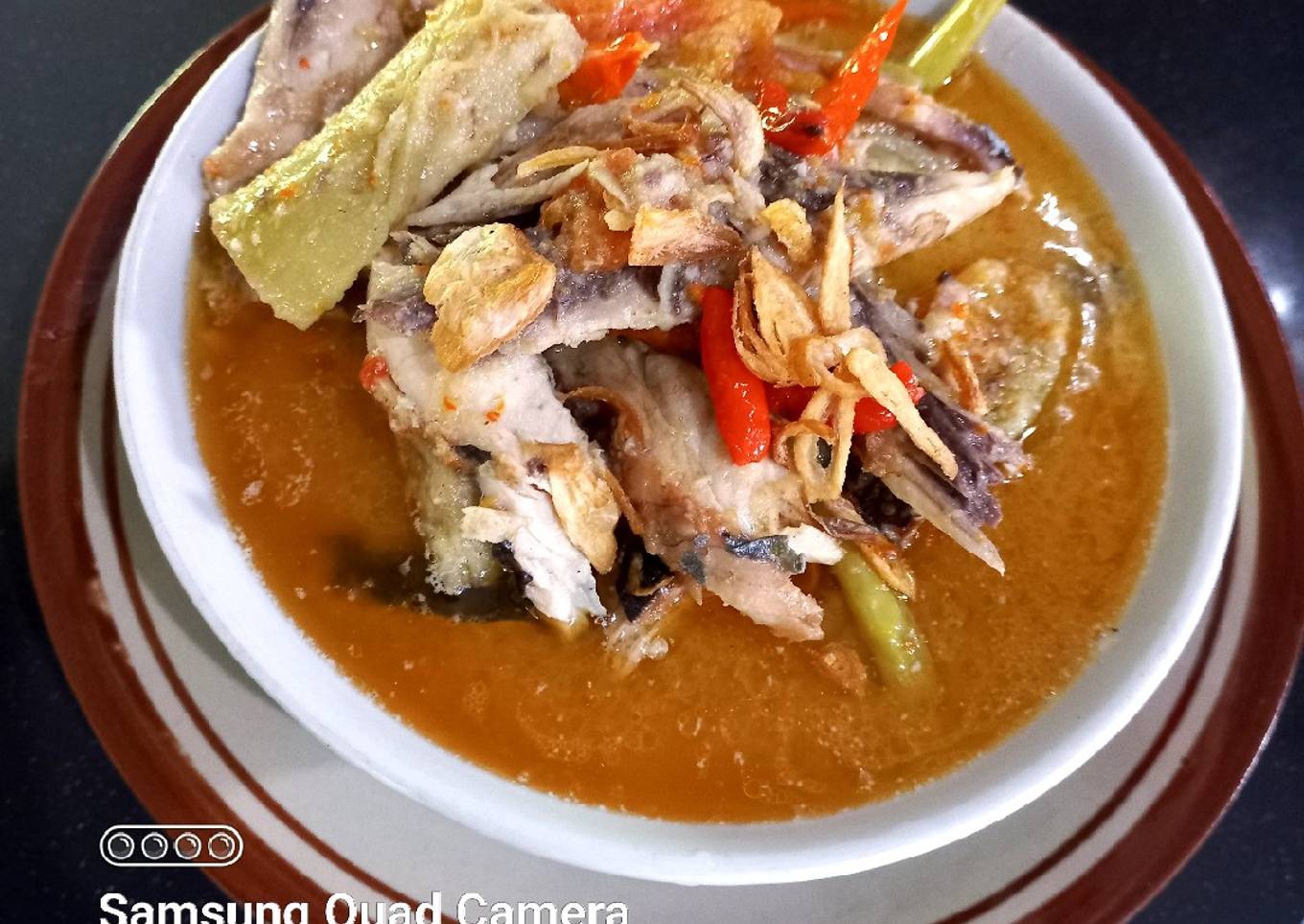 Cakalang fufu & terong santan pedas