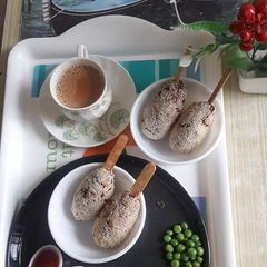 Chapati Schezwan lolipop A picture of Chapati Schezwan lolipop.