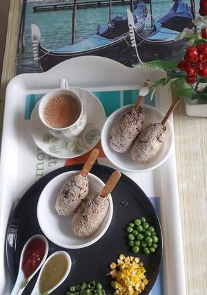 A picture of Chapati Schezwan lolipop.