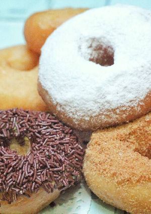 Foto resep Donat kampung empuk + aneka topping