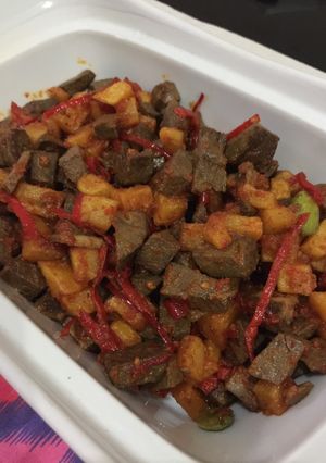 Foto resep Sambal goreng hati sapi non santan