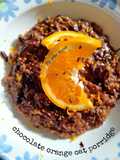 Chocolate orange oat porridge