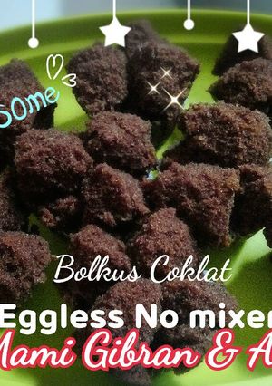 Foto resep Bolkus Coklat Capucino Eggless No Mixer