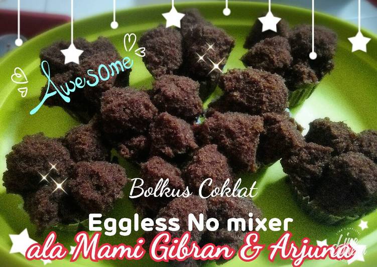 Resep Bolkus Coklat Capucino Eggless No Mixer yang Lezat