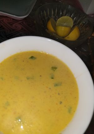 صورة لوصفة شوربه كريمة الجمبري