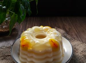 Foto resep Coconut Saffron Pudding (1229)